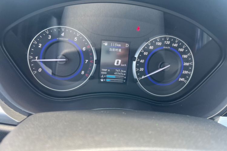 Used Haima S5 Youth Edition 2018 1.6L CVT Flagship Model Odometer Close Up