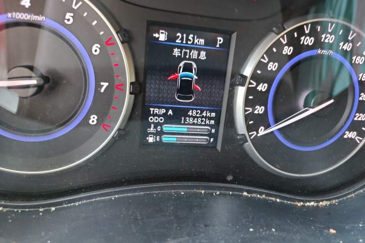 Used Haima S5 Youth Edition 2018 1.6L CVT Flagship Model Odometer Close Up