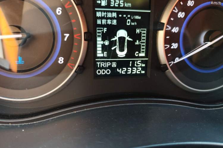 Used Haima S5 Youth Edition 2018 1.6L Manual Luxury Model Odometer Close Up
