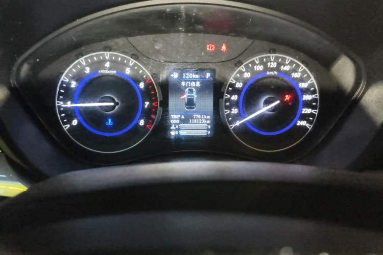 Used Haima S5 Youth Edition 2018 1.6L CVT Luxury Model Odometer Close Up