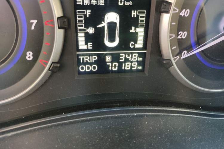 Used Haima S5 Youth Edition 2018 1.6L Manual Luxury Model Odometer Close Up