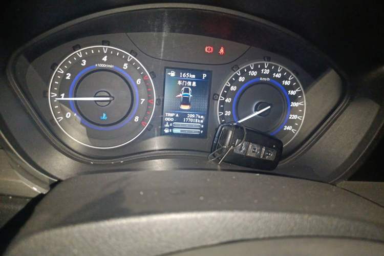 Used Haima S5 Youth Edition 2018 1.6L CVT Flagship Model Odometer Close Up