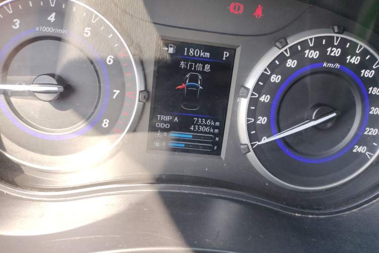 Used Haima S5 Youth Edition 2018 1.6L CVT Flagship Model Odometer Close Up