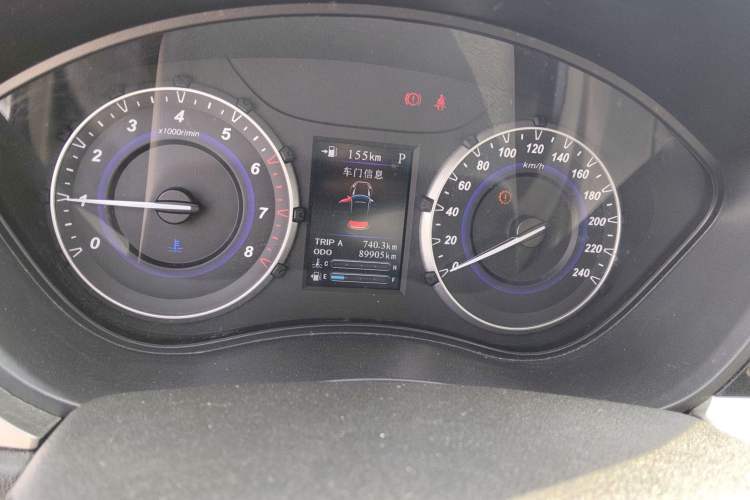 Used Haima S5 Youth Edition 2018 1.6L CVT Flagship Model Odometer Close Up