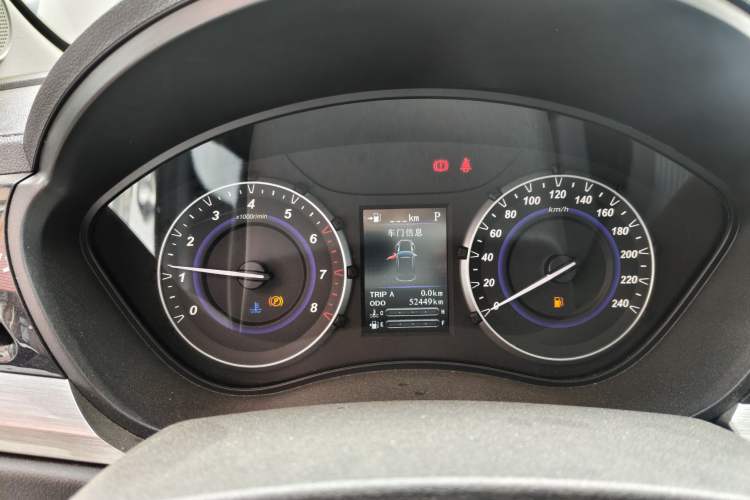 Used Haima S5 Youth Edition 2018 1.6L CVT Flagship Model Odometer Close Up