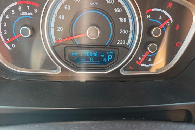 Used Haima S7 2015 2.0L Automatic Smart Enjoyment Version Odometer Close Up