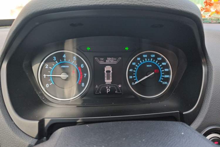 Used Haima S7 2017 1.8T Automatic Luxury Edition Odometer Close Up