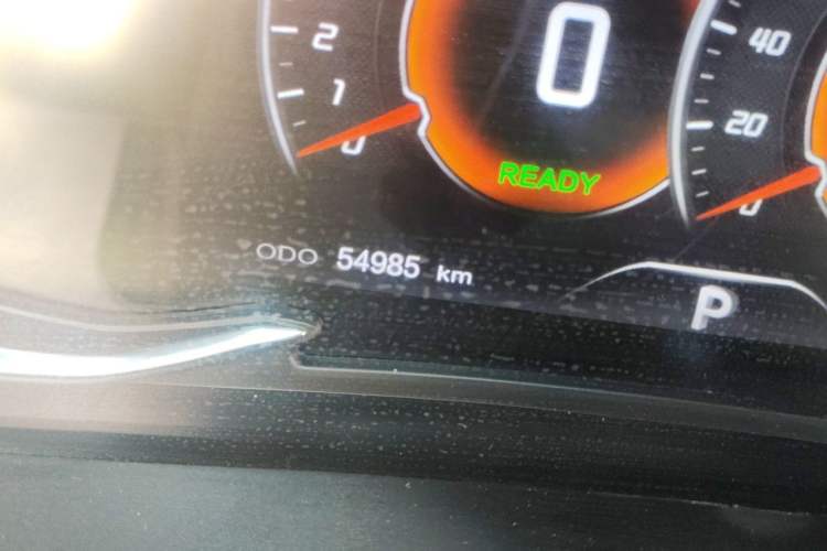 Used Hanteng X5 New Energy 2019 Flagship Edition Odometer Close Up