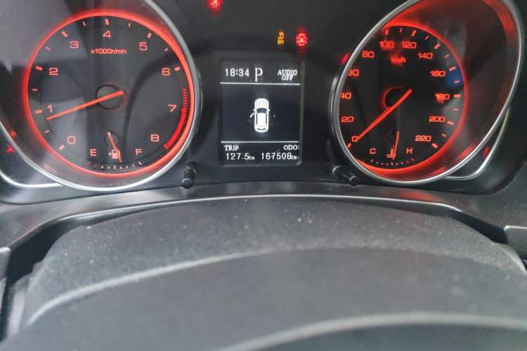 Used Hanteng X7 2016 2.0T DCT Luxury Edition Odometer Close Up