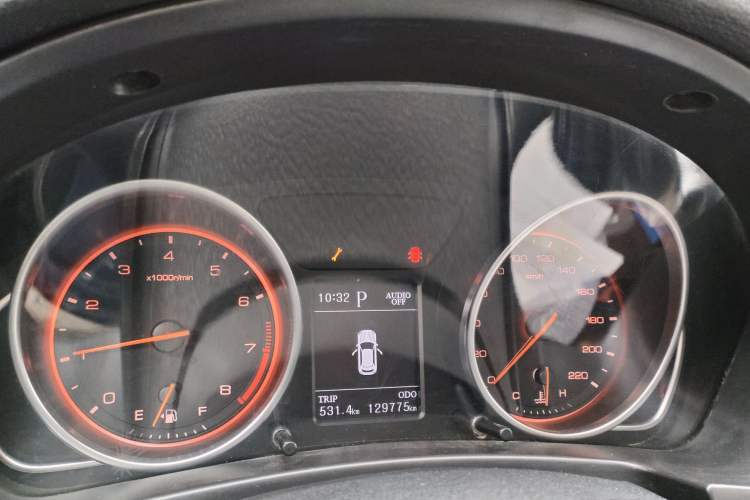 Used Hanteng X7 2016 2.0T DCT Luxury Edition Odometer Close Up