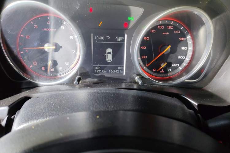 Used Hanteng X7 2016 2.0T DCT Luxury Edition Odometer Close Up