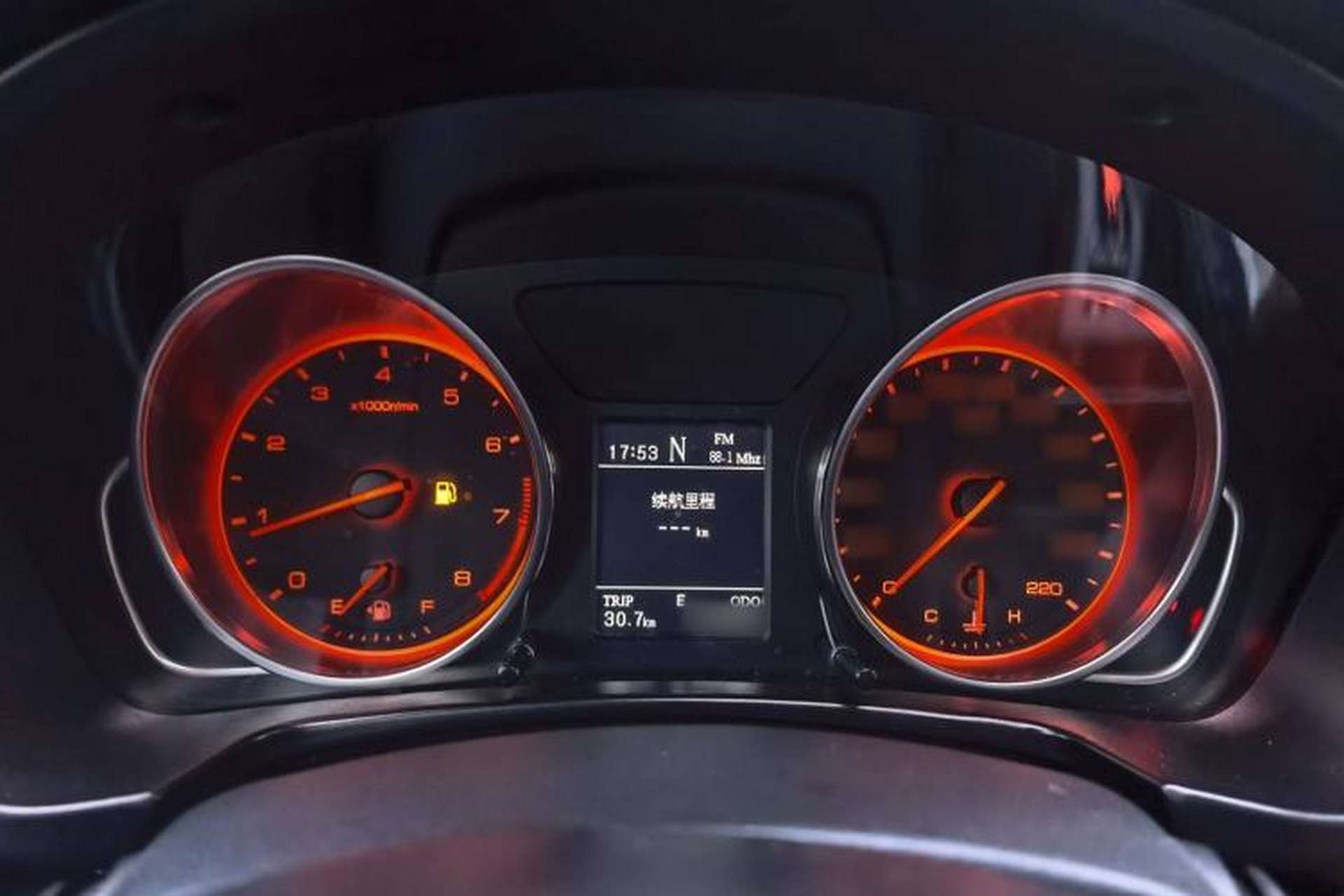 Used Hanteng X7 2018 X7S 1.5T Automatic Luxury Model Instrument Cluster