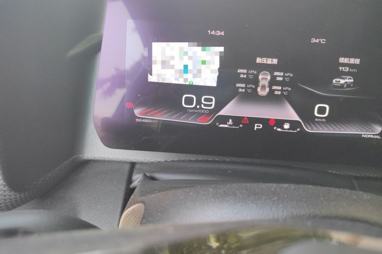 Used Haval DARGO 2021 1.5T DCT Two-Wheel Drive Border Collie Edition Odometer Close Up