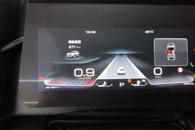 Used Haval DARGO 2021 Revised Version 2.0T DCT Four-Wheel Drive "Hao Tian Que" Edition Instrument Cluster