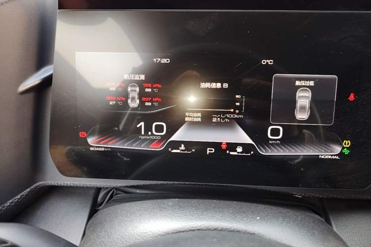 Used Haval DARGO 2021 1.5T DCT Two-Wheel Drive Border Collie Edition Instrument Cluster
