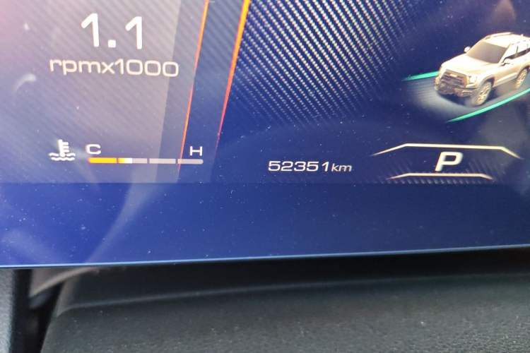 Used Haval DARGO 2022 2.0T DCT 4x4 Chinese Rural Dog Hunting Edition Odometer Close Up