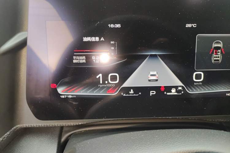 Used Haval DARGO 2024 1.5T DCT Border Collie Edition Odometer Close Up