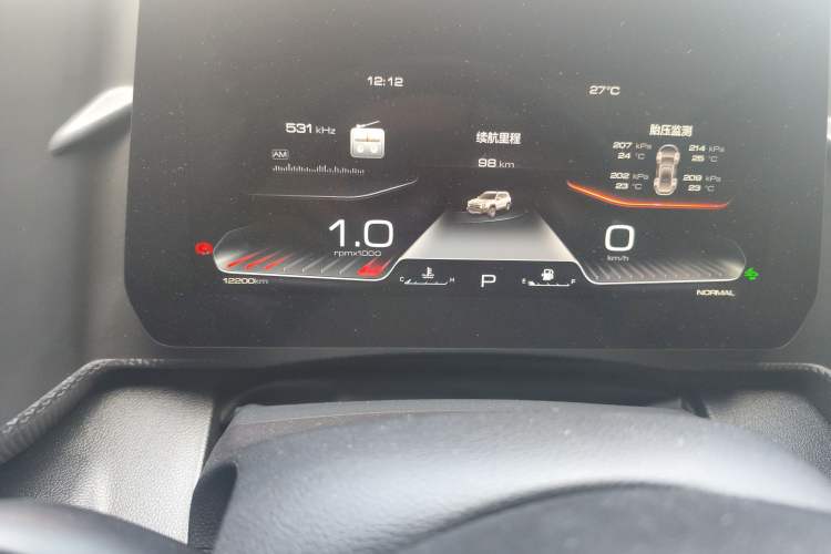 Used Haval DARGO 2024 1.5T DCT Border Collie Edition Odometer Close Up