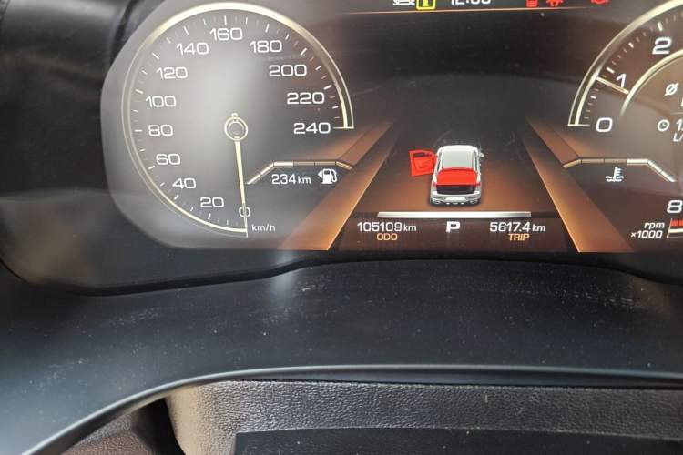Used Haval F5 2018 1.5T i-Trend Odometer Close Up
