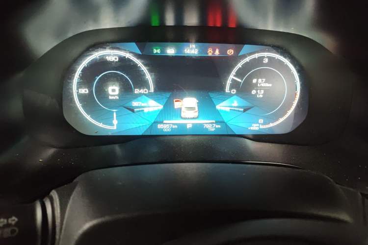 Used Haval F5 2018 1.5T i-Trend Odometer Close Up