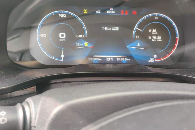Used Haval F5 2018 1.5T i-Trend Odometer Close Up