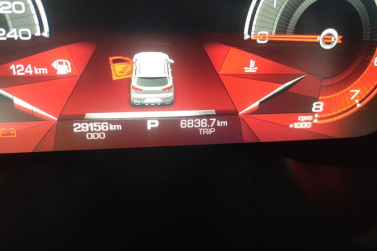 Used Haval F5 2018 1.5T i-Van Odometer Close Up
