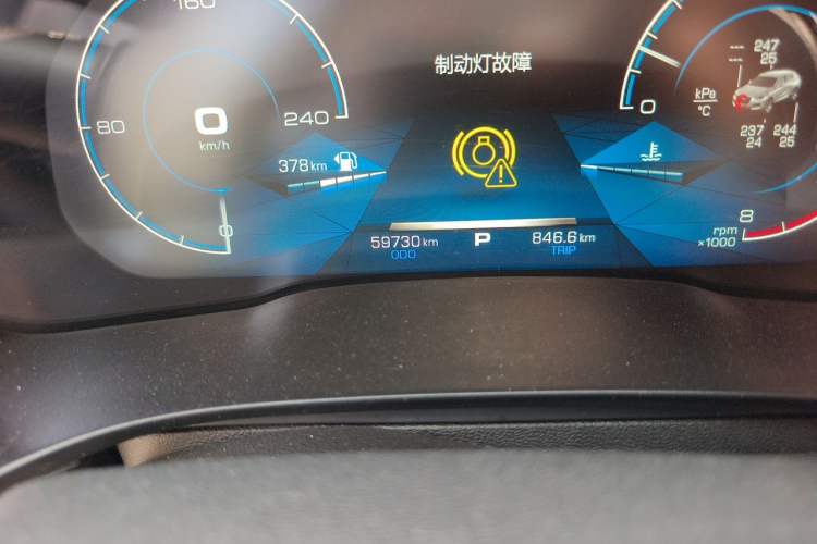 Used Haval F5 2018 1.5T i-Trend Odometer Close Up