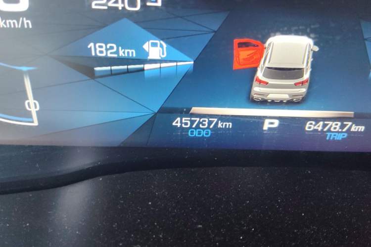 Used Haval F5 2018 1.5T i-Trend Odometer Close Up