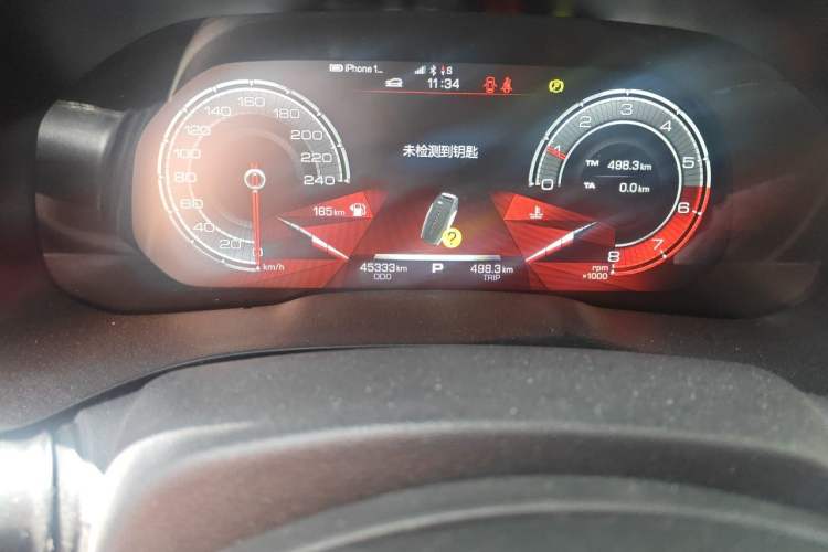 Used Haval F5 2018 1.5T i-Trend Odometer Close Up