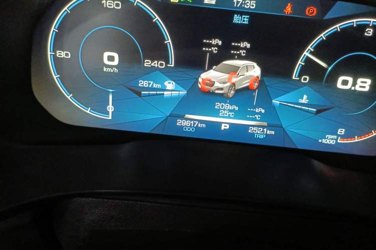 Used Haval F5 2018 1.5T i-Trend Odometer Close Up