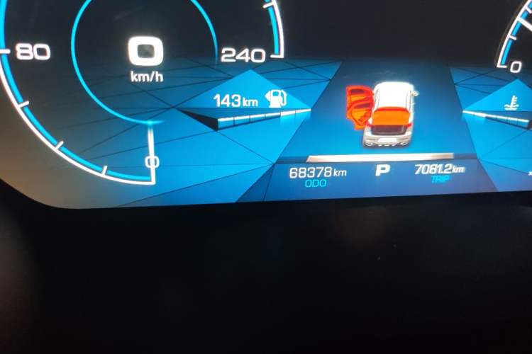 Used Haval F5 2018 1.5T i-Trend Odometer Close Up
