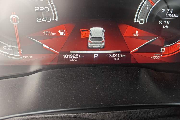 Used Haval F5 2018 1.5T i-Type Odometer Close Up