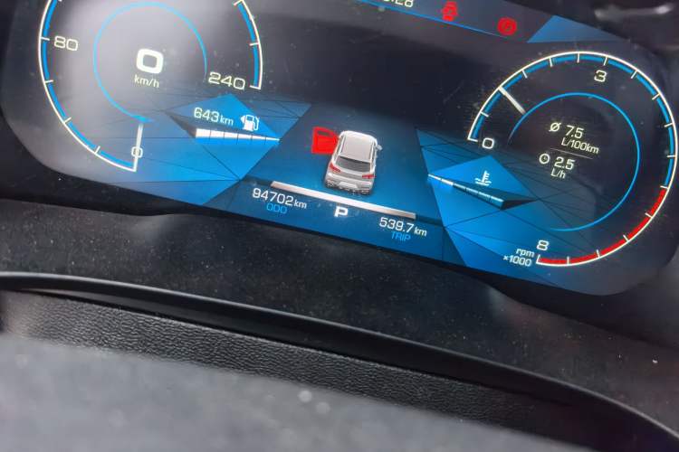 Used Haval F5 2019 National Trend Edition 1.5T i-Type China VI Standard Odometer Close Up