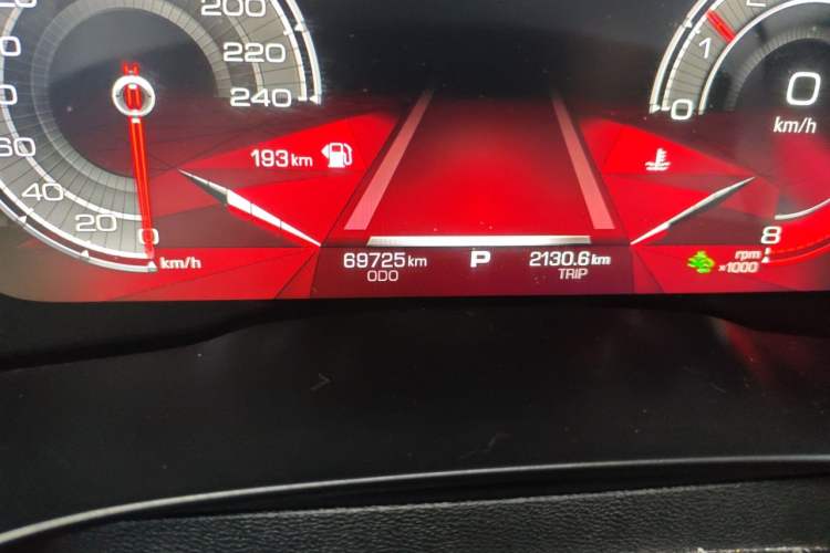 Used Haval F5 2020 1.5T DCT i-Trend Odometer Close Up