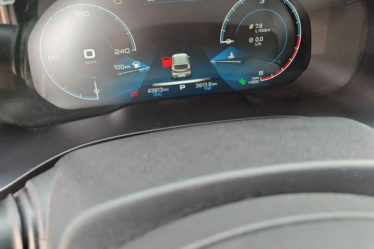 Used Haval F5 2020 1.5T DCT iXuan Odometer Close Up