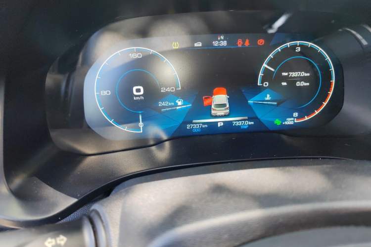 Used Haval F5 2020 1.5T DCT iXuan Odometer Close Up