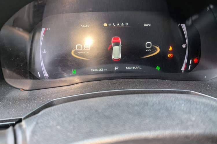 Used Haval F7 2019 1.5T Two-Wheel Drive i-Trend China V Emission Standard Odometer Close Up