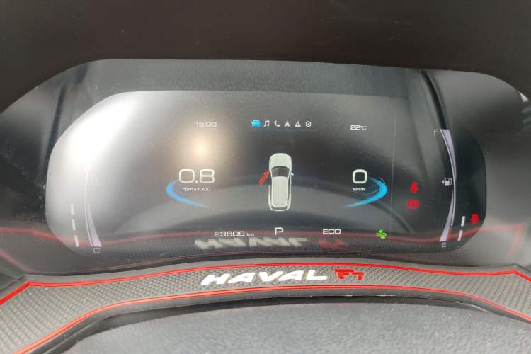 Used Haval F7 2019 1.5T Two-Wheel Drive i-Trend China V Emission Standard Odometer Close Up