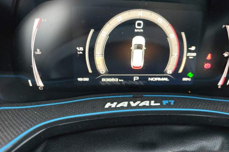 Used Haval F7 2019 1.5T Two-Wheel Drive i-Type China V Standard Odometer Close Up