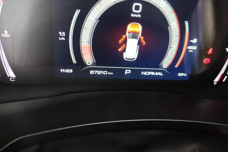 Used Haval F7 2020 1.5T Two-Wheel Drive i-Type Odometer Close Up