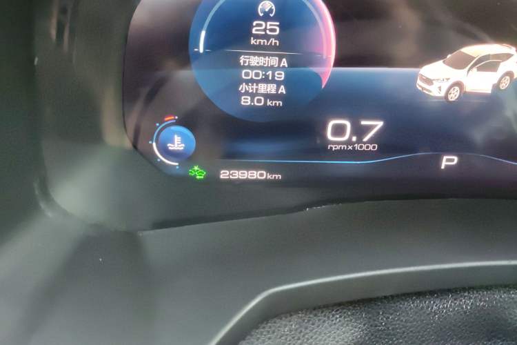 Used Haval F7 2020 2.0T Two-Wheel Drive i-Van Odometer Close Up
