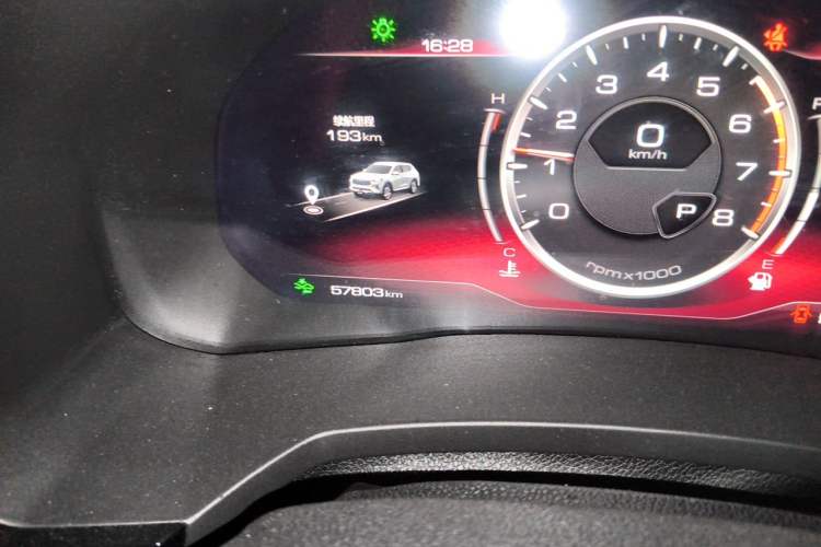 Used Haval F7 2020 1.5T Two-Wheel Drive i-Trend Odometer Close Up