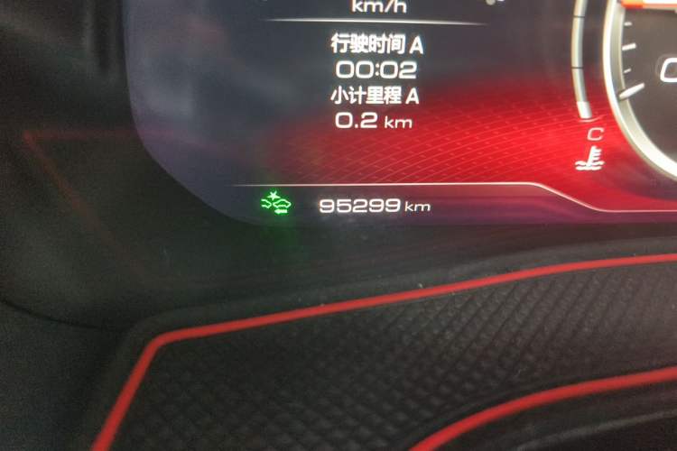 Used Haval F7 2020 2.0T Two-Wheel Drive i-Van Odometer Close Up