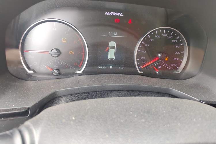Used Haval F7 2020 1.5T Two-Wheel Drive iCool Odometer Close Up