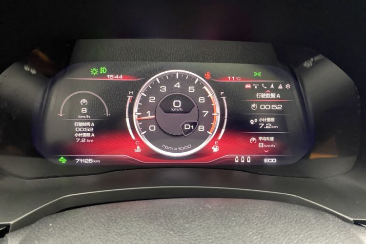 Used Haval F7 2020 1.5T Two-Wheel Drive i-Trend Odometer Close Up