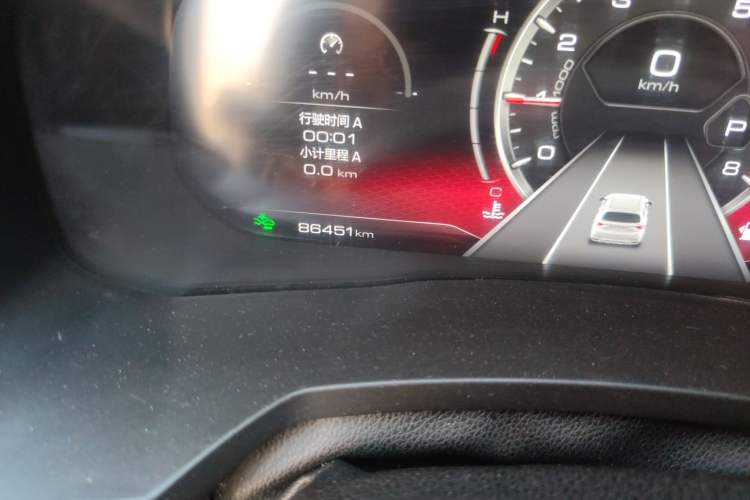 Used Haval F7 2020 2.0T All-Wheel Drive iJoy Odometer Close Up