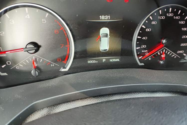 Used Haval F7 2020 1.5T Two-Wheel Drive iCool Odometer Close Up