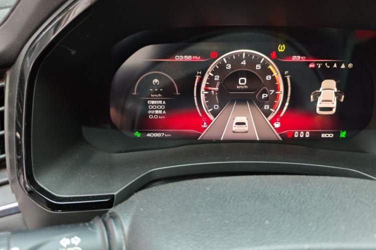 Used Haval F7 2020 1.5T Two-Wheel Drive i-Trend Odometer Close Up