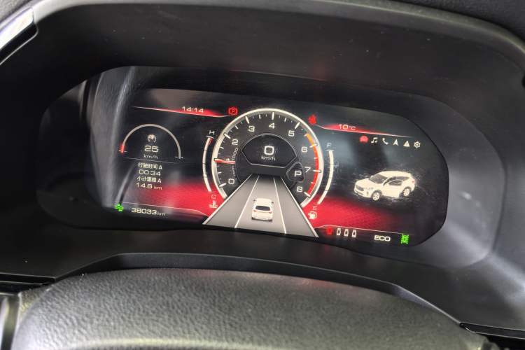 Used Haval F7 2021 2.0T All-Wheel Drive iJoy Odometer Close Up