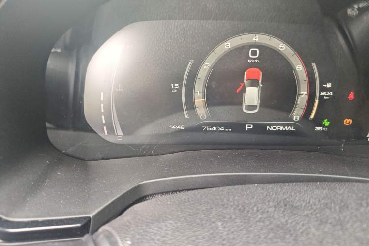 Used Haval F7 2021 1.5T Two-Wheel Drive i-Type Odometer Close Up
